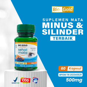 Kapsul Sehat Mata Bio Gold Membantu Mengatasi Mata Minus Plus Silinder Nutrisi Mata Sehat