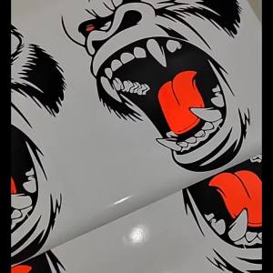 AE New foreign trade car modification horror ape totem gorilla car sticker decorative decal for pickup truck body sticker door sticker