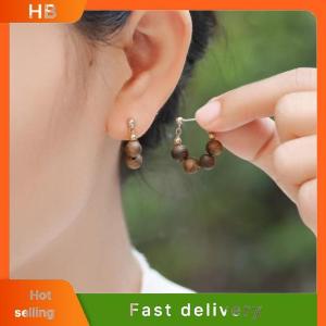 HB Eaglewood Earrings For Women Design Natural Aroma Wooden Earrings Lightweight Daily Wear Unique Cultural Gift For Her