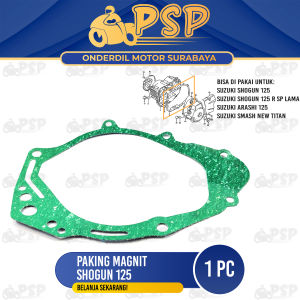 Paking Magnit Shogun 125 - Packing Peking Gasket Block Blok Magnet Cover Crankcase Rengkes Kiri