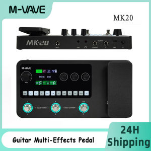 M-VAVE MK-20 Electric Guitar Multi-Effects Processor Bass Riff Loop Sound Card Drum Machine Accompaniment Loop Recording Pedal