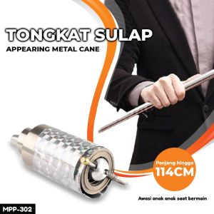 Tongkat Sulap Tongkat Ajaib tongkat sulap metal cane silver