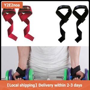 【Local shipping】 2X Padded weight lifting straps training gym gloves hand bar wrist wraps support