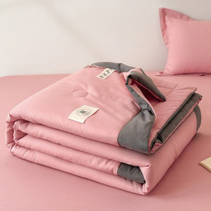 Dansunreve Summer Quilt Blanket Hotel Style Thin Quilt Soft Air Conditioning Comforter White/Green/Blue/Purple/Pink