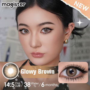 Magister Contact Lenses Glowy Brown 14.5mm Glowy Series Big Eyes Contact Lens 1Pair 6Months