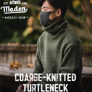 Maden brand men American retro 2025 autumn new simple fresh mohair turtleneck sweater campus style gentleman boyfriend solid color wild charcoal black long-sleeved literary fan sweater