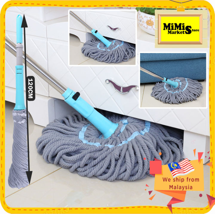 Mop Lantai BaikSpin Mop Twist Mop Magic Spin Mop Water Locking Mop
