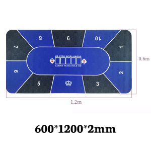High Quality Poker Rubber Mat Texas Holdem Rubber Mat Blackjack 21 Anti-Slip Poker Mat 德州扑克桌垫 橡胶桌布