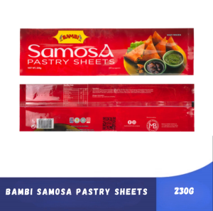 Bambi Samosa Pastry Sheets - 2 packs of 230g (Bagsak Presyo)