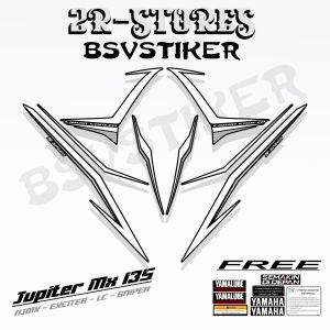 striping lis jupiter mx new 135 / njmx sku29 stiker njmx 135