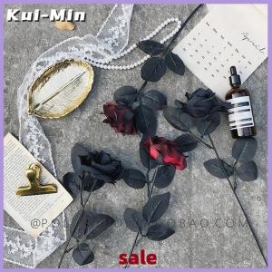 Kui-Min Gothic Black Rose Artificial Flowers Simulation Flowers Valentine Roses Flowers