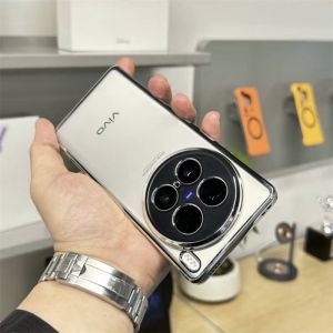 Cover For VIVO X100 Ultra Case Luxury TPU Soft Silicone Transparent Case For Vivo X100 Pro X90 X80 5G Stylish Shockproof Bumper