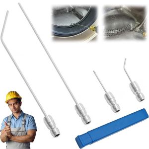 NOBLELUX 1/4 Quick Connect High Pressure Washer Nozzle Kit Stainless Steel Heavy Duty Pressure Washer Tips Portable Flush Wand Extension Spray Tips for Washing MachineAC Cleaning