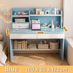 Sofya Child Study Table with drawer Meja belajar Combined Bookcase bookshelf table study desk Simple computer desk Meja Tulis Students Writing Table meja pelaj 儿童学习桌