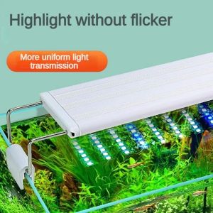 YEE Six-Strip LED Light Aquatic Plant LED Lamp with Holder Blue and White