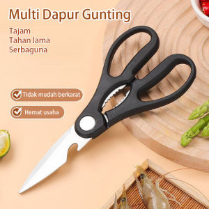 Gunting Dapur Serbaguna Gunting Baja Tahan Karat Gunting Ikan Ayam Daging Stainless Steel