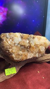 Ổ đá lemurian vàng citrine tự nhiên clear quartz thiên nhiên lắp lánh phong thủy năng lượng vũ trụ cao mã số 265