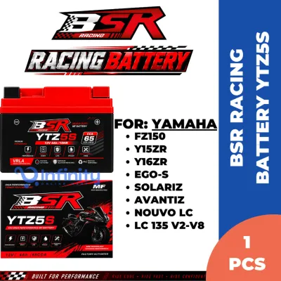 BSR RACING Motorcycle Battery (YTZ5S) For Lc135/ Y15zr/ Y16/ Fz150/ Ego-S/ Avantiz
