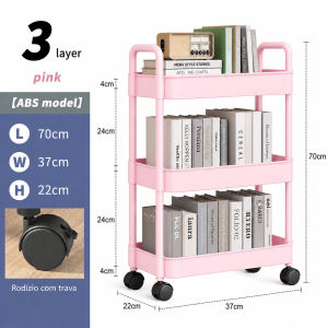 5 Tier Trolley Living Room Kitchen Trolley Storage Rack Shelf with Wheel 4 Tier Trolley 3 Tier Trolley