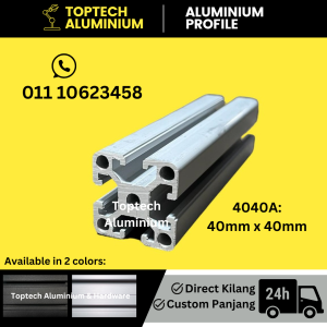 [Ready Stock/Heavy-duty] 4040A Aluminium profile conveyor 4040 custom length for engineering commercial or DIY use table leg rack structure
