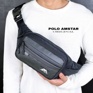 Tas Selempang Pinggang Pria Waistbag Outdoor Polo Amstar Slingbag Distronation 3.0