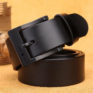 Men belt luxury leather belt alloy pin buckle business r youth with jeans belt