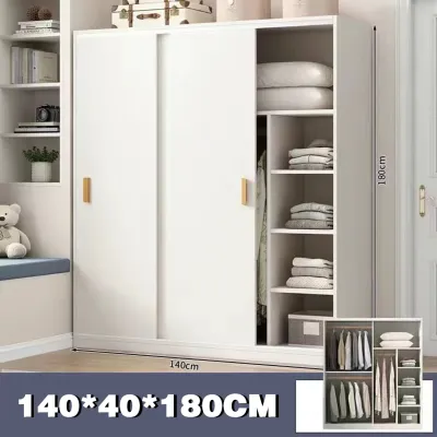 Homelife Multi-layer Wardrobe Sliding Door Wardrobe Furniture Clothes Display Cabinet Storage Cabinet