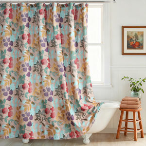 ARTHUR Elegant leaves Tropical Rainforest Waterproof Shower Curtain Thickened Hook Shower Curtain 120/180cm Anti mold shower curtain