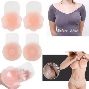 Push Up Silicone Bra Silicone Nipple Cover Nipple Tape Reusable Invisible Lift Up Invisible Bras