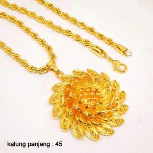 Kalung Dan liontin Mewah Terbaru lapis emas xuping aksesoris fashion potongan harga murah Panjang Titanium