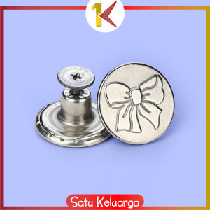 SK-C1224 Kancing Jeans Logam Tusuk Pengecil Celana Jeans Baut Instan Adjustable Motif / Magic Button