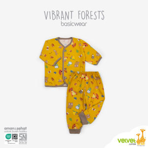 Velvet Junior 1set/3set Setelan Baju Tidur Piyama Baby Bayi - SNI STANDART