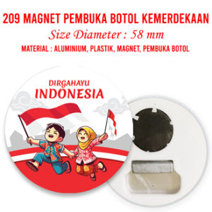 Magnet Tempelan Kulkas Dan Pembuka Botol Hari Kemerdekaan Indonesia 17 Agustus Magnet Pembuka Botol Agustusan Independence Day Souvenir Merdeka Merah Putih