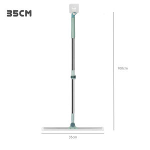 35CM/50CM Magic Broom Sweeper For Floor Glass Window Tiles 180° Rotatable Silicone Squeegee Magic Broom Penyapu Ajaib