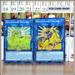 [YCDcardgame] Thẻ bài Yugioh Chính Hãng Set 2 lá Knightmare Unicorn (2 Art ) - Super Rare