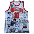 Jersey Hanamichi Sakuragi Shohoku Slam Dunk Anime Swingman Bola Basket NBA Baju Kaos T-Shirt Tshirt. 