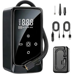 Fast Delivery⚡7-in-1 Car Jump Starter with Air Compressor 12V Portable Battery Booster Tire Inflator Digital Display Emergency Light