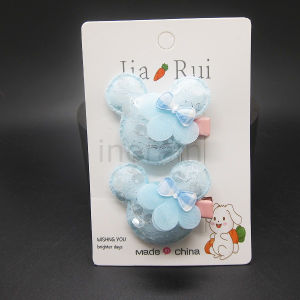 (SG Stock) 2 piece Set Children Cartoon Bunny Mickey Mouse Sequin Hair Clip Kids Baby Twin Hairclip