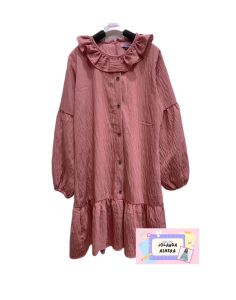 Tunik anak perempuan umur 4 - 16 tahun bahan Polo LInen cringkle Blus luna freeongkir cashback bisa cod
