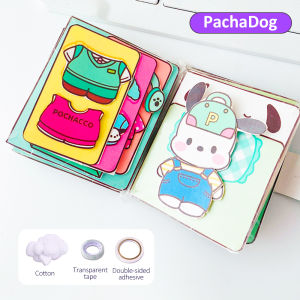 Lakoe Quiet Book Montessori Toys for Girls 3-6 Years KUROMI Melody DIY Educational Puzzle Sticker Book Busy Book for Kids