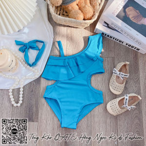 [10-20kg] Bikini cho bé gái Áo body lền thân đi biển bé gái 1 chi tiết HNK2310