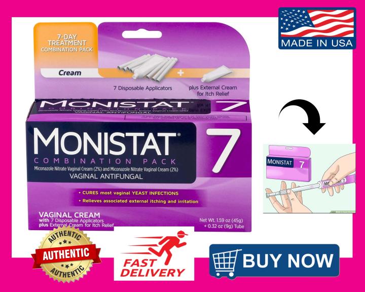 Monistat 7 Day Treatment for Vaginal Yeast Infection Combination Pack ...