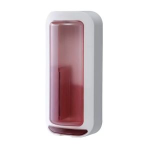 CHENJIE Wall Mounted Rotating Chopsticks Cage Punch-Free Dustproof Cutlery Storage Box Practical Oil-Resistant Tableware Storage Holder for Home