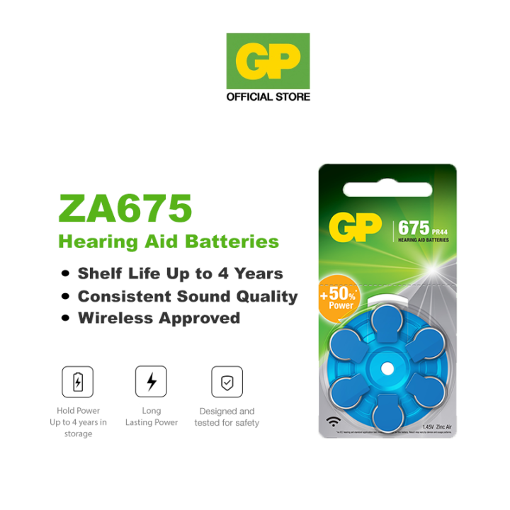 GP Hearing Aid Battery ZA675 (Card of 6) | Lazada