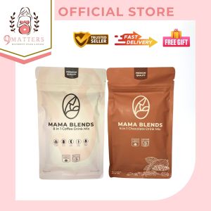 DUO | Mama Blends Lactation Coffee and Choco Breastmilk Booster Safe for Breastfeeding Moms and Builds Immunity