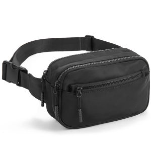 EDERN New Lulu Bag Sports Waist Bag for Women Nylon Waterproof Chest Bag Crossbody Bag Outdoor Running Belt Bag Phone Bag Ladies Sling Bag