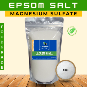 THERA EPSOM SALT MAGNESIUM SULFATE FOOT SOAK SALTH BATH DETOX 1KG