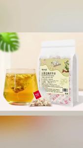 Five-finger peach root poria red bean coix seed and glutinous rice health tea no-boil nourishing tea authentic product factory wholesale and direct delivery