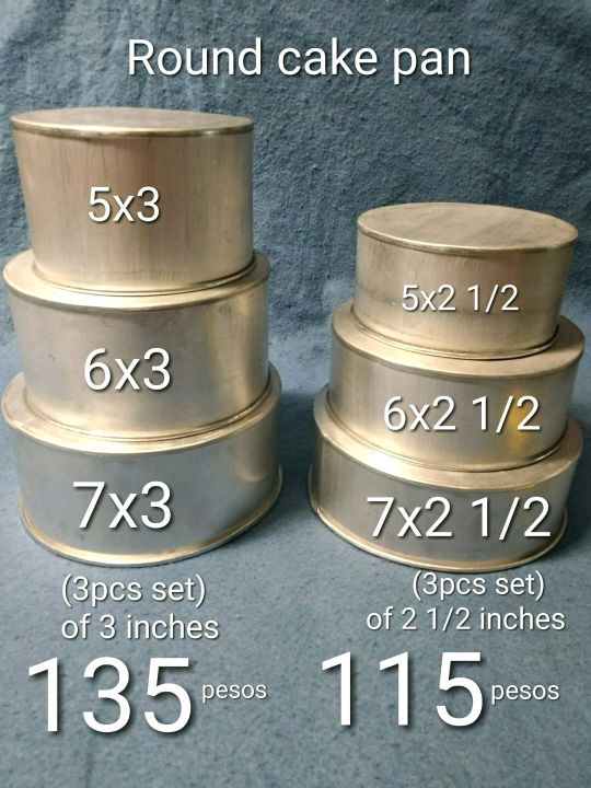 Round cake pan (3pcs set) 765 inches Lazada Lazada PH