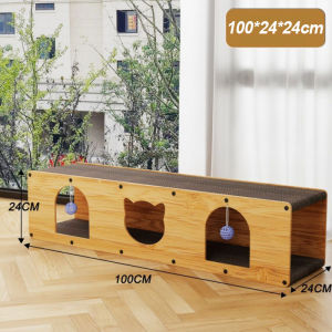 DUDU Pet Cat Scratching Board Cat Nest Wear-resistant and Scratch-resistant Cat Tunnel Four-season Universal Vertical Scratching Board Non-chip-shedding